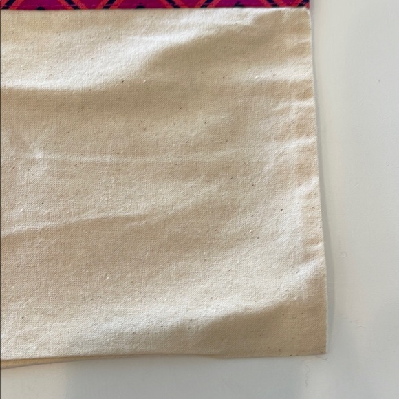 Tory Burch Dust Bag Pink Cream Drawstring Purse Travel Storage 8" x 6" NEW - Picture 3 of 4